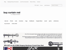 Tablet Screenshot of buycurtainrod.com